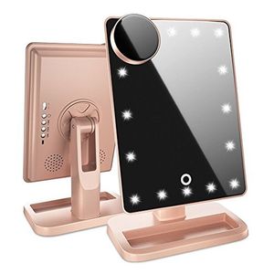 Super Nouvelle Offre Spéciale Professionnel Portatif De Vanité De Bureau 20 Led Lumière Loupe Rechargeable Fonction Musique Miroir De Maquillage - Product Image 1