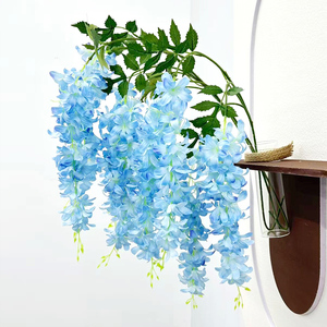 Flores Artificiales Trident <span class=keywords><strong>Wisteria</strong></span> <span class=keywords><strong>Sinensis</strong></span> para Decoración de Bodas, Arcos de Pared, Interiores y Exteriores, Suministros para Arreglos Florales - Product Image 1