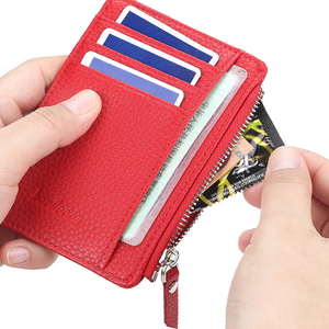 Nuevo Ultra-delgada cremallera corta licencia Banco Paquete de tarjeta titular de la tarjeta de crédito para los hombres y las mujeres - Product Image 2