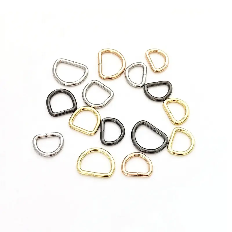 Hochwertiges Eisenband Zubehör Metall-Handtasche D-Ring-Schnalle für Handtasche
