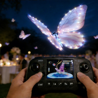Momovalley Nouveauté : Drone Papillon Volant Robotique Bio-inspiré avec Spectacle de Lumières LED, Télécommande, Expédition Rapide, Idéal pour Soirées Gala