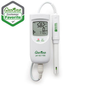 เครื่องวัดค่า pH/EC/<span class=keywords><strong>TDS</strong></span>/อุณหภูมิ รุ่น HI9814 ของ <span class=keywords><strong>HANNA</strong></span> ของแท้ใหม่ กันน้ำ  เครื่องทดสอบ 4-in-1 ระดับมืออาชีพ สำหรับการปลูกพืชไร้ดินและการเกษตร - Product Image 2