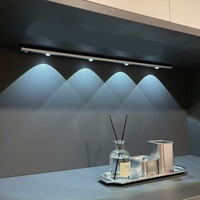 Lampu bawah kabinet LED Modern, lampu Sensor gerak untuk lemari dapur dan kamar tidur