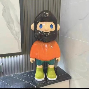 Red Boyfriend Decoración de piso de resina grande para sala de estar Estilo de dibujos animados Decoraciones de <span class=keywords><strong>novio</strong></span> - Product Image 4