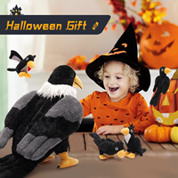 Édition limitée Halloween corbeau géant corbeau animaux en peluche poupée en peluche pour les décorations d'halloween fête décor à la maison fêtes à thème