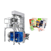 Machine d'emballage verticale, prix direct usine, vente en gros, avec peseuse multi-têtes, remplisseuse et scelleuse de sachets pour granulés et snacks