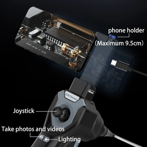 4mm 360 ° articolato industriale endoscopio 8 LEDs risoluzione 720p multifunzionale per apparecchiature di collaudo IOS Android 1M - Product Image 3