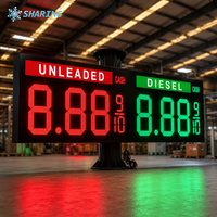 Letrero LED Personalizado para Estaciones de Servicio, Lista de Precios de Gasolina, Letrero Digital para Mostrar el Precio del Combustible, Tótem para Gasolinera