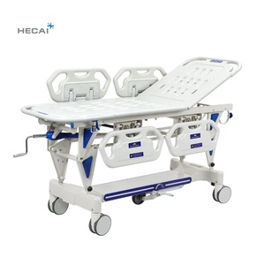 Chariot de transport manuel HECAI haut de gamme pour <span class=keywords><strong>ambulance</strong></span> d'urgence, civière médicale pour transfert de patients, prix usine - Product Image 6