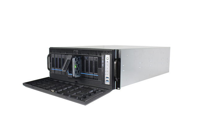 12-Bay Hot Swap 8049ETX-12 Tower Server with 12Gb MINI SAS SGPIO-4+4Nvme Backplane for AI/Deep Learning/Cloud Computing
