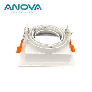 Spot Luminaires Carré 90 Degrés Rotation Encastré Antireflet Spot Gu10 Cadre En Aluminium - Product Image 2