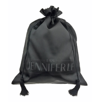 Sac à cordon en satin personnalisé pour chaussures, sacs à main, perruques, emballage en textile doux avec options de personnalisation pour les promotions, vente en gros