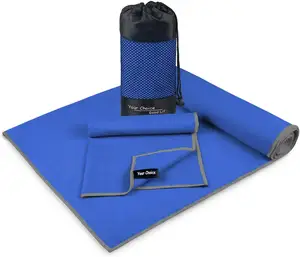 Manufacturer Custom Branded Lightweight Microfiber Outdoor Sports Towels For Gym Fitness