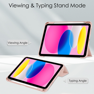 Housse pour tablette <span class=keywords><strong>iPad</strong></span> 11 2025 en acrylique PU avec emplacement pour stylet, fonction support, design fin et élégant, absorption des chocs aux quatre coins, logo personnalisé - Product Image 4