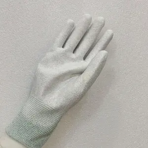 Yıkanabilir kaynak iş eldivenleri karbon Fiber anti-statik PU kaplı eldiven ile