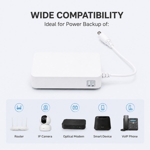 OLAX UPS Inteligente para Exteriores, 12V 37WH 10000mah, Salida de CC, Mini UPS, Batería de Respaldo, Banco de Energía Portátil para Router Wifi, Monofásico - Product Image 3