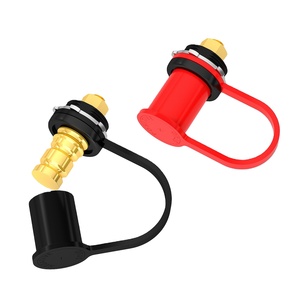 Borne <span class=keywords><strong>de</strong></span> batterie étanche 12V DC 250A avec goujon M10 <span class=keywords><strong>de</strong></span> 3/8 po, borne <span class=keywords><strong>de</strong></span> charge <span class=keywords><strong>de</strong></span> batterie <span class=keywords><strong>de</strong></span> voiture en cuivre avec capuchon pour autoradio - Product Image 1