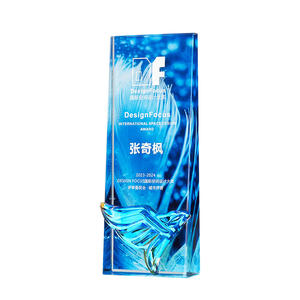 HBL Full Color Printing Reunião Anual Troféus Honorários De Cristal Competição Dança e Esportes Crystal Cup Trophy - Product Image 5