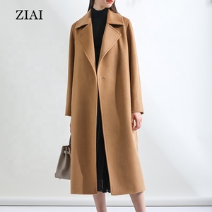 Vente en gros <span class=keywords><strong>manteau</strong></span> en cachemire <span class=keywords><strong>camel</strong></span> pour femmes <span class=keywords><strong>mi</strong></span>-<span class=keywords><strong>long</strong></span> haut de gamme hiver nouveau petit <span class=keywords><strong>manteau</strong></span> en laine style Hepburn - Product Image 2