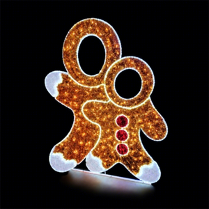 <b>Gingerbread</b> <b>Man</b> Display Light for Warm Christmas <b>Decoration</b> in Shopping Centers Hotels and Holiday Events - Product Image 1