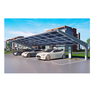 Système de production d'énergie solaire photovoltaïque personnalisé EU YMHD pour abri de voiture, monté au sol, résistant aux vents de 60 m/s et aux charges de neige de 1,4 kN/m² - Product Image 2