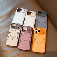 Coque de téléphone antichoc en PC mat magnétique de luxe pour iPhone 18 17 16 15 14 13 12 Pro Max, compatible avec la recharge sans fil