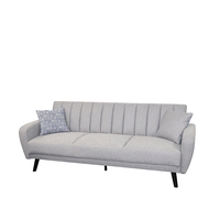Sofá cama convertible de cuero individual de 3 plazas para sala de estar de alta calidad plegable