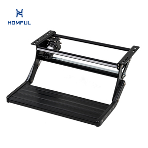 Escalón Eléctrico Manual Combinado HOMFUL para RV, Escalón de Entrada Antideslizante de Aleación de Aluminio Anodizado de 12V para Autocaravanas y Remolques de Viaje - Product Image 1