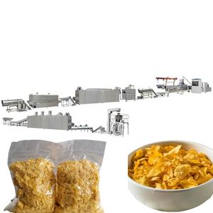 Nueva Máquina para Hacer Hojuelas de Maíz de Doble Tornillo con Motor, Línea de Producción Automática de Alta Eficiencia para Cereales de Desayuno y Snacks Inflados - Product Image 1