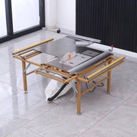 Table de travail pliante multifonctionnelle 100*120cm pour menuiserie, mini-scie de table DIY, établi portable pour le travail du bois