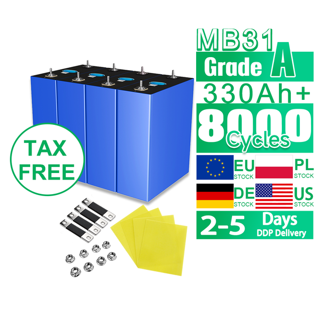 Poland Germany Eu Stock 3.2V Lifepo 4 100AH 280 Ah 314Ah 320Ah Lipo4 Cell 3.2 V Lf280K V3 280Ah Lifepo4 Battery Europe Warehouse