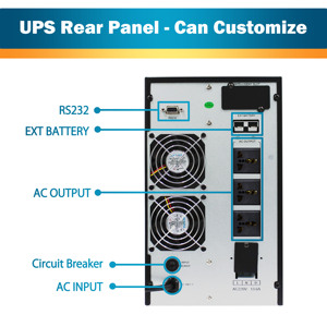 2KVA 2KW Double Conversion Online <strong>UPS</strong> Pure Sine Wave Single Phase 2000VA 1800W - Product Image 4