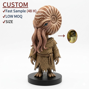 Statuetta Bobblehead di Cthulhu in Resina Personalizzata, Statua Mitologica Horror Artigianale, Figura di Mostro per Collezioni Esclusive - Product Image 5
