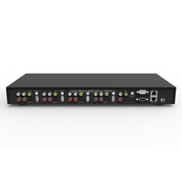 Kualitas Tinggi Grosir Jaringan 4 Zona Pra Penguat Nirkabel Audio Stereo Mikrofon Subwoofer Preamplifier Hifi