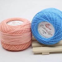 Wholesale High-End 8# Pure Cotton Thread Dyed Pattern Wool Crochet Lace Fabric for Doll Hand Knitting Coaster Manufacturer