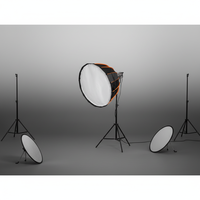 Boîte à lumière douce parabolique profonde Quick Pack 70/90 avec grille en maille d'œuf Baorongkou et diffuseur de lumière douce