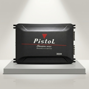 Amplificateur numérique 4 canaux 150W*2 en pont, stable 4 ohms, large plage de tension 12-24V, 10Hz-50kHz, rapport signal/bruit 91dB, PISTOL GM-D804 - Product Image 1