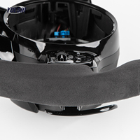 Volant en fibre de carbone et daim noir pour Mercedes-Benz Classe C, Classe E, Classe S, GLC, GLE, GLS, W205, W213, W222, Plug & Play