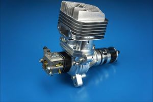 Motor de gasolina DLE20RA de 20cc para avión RC, modelo de ala fija, monocilíndrico, dos escapes, refrigeración por aire, arranque manual, con sistema de inyección de combustible. - Product Image 4