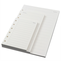 Wenshun Offre Spéciale A5 A7 6 trous recharge de feuilles mobiles papier ligné pour Bullet Journal Binder