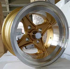 14inch car wheel 14x8.0 14x9.0 14x10 14x12 with PCD 4x114.3 Rota Wheels XO4 Gold with Polish Lip