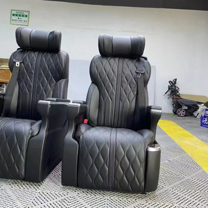 YLA Luxury Vip Asientos delanteros <span class=keywords><strong>Asiento</strong></span> de pasajero de autobús de lujo con silla plegable pequeña <span class=keywords><strong>Asiento</strong></span> de cubierta de piel gruesa para Vito Hiace Sprinter - Product Image 2