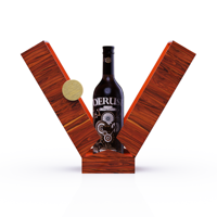 Caja de Regalo de Madera Hecha a Mano para Vino, con Capacidad para una Sola Botella, Compartimento Independiente, Caja de Regalo Abierta para Vino