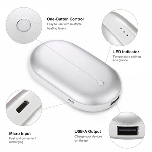 Calentadores de Manos Recargables con IA 2026, Calentadores de Manos Eléctricos de Doble Cara con Batería Externa - Product Image 3
