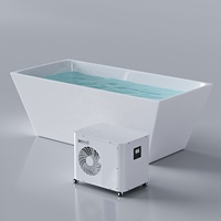 Icegalax Baignoire de luxe en acrylique massif pour salle de bain Baignoire de trempage pour spa