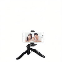 Mini Trípode Ligero de Plástico con Bloqueo de Seguridad para Teléfono Móvil, Soporte Ajustable, Diseño Portátil para Fotos Familiares