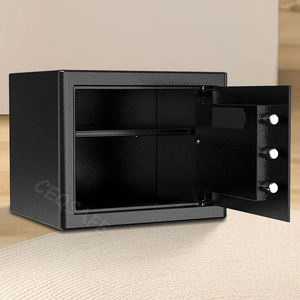 CEQSAFEセキュリティ電子ボックスオフィス使用セーフティデポジットサイズフルメタルスタッシュ缶スチールホテル耐火小型デジタル金庫 - Product Image 4