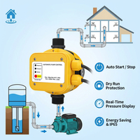 Contrôleur de pression d'eau intelligent haute précision 220V-240V IP65 pour systèmes de pompes domestiques et industrielles