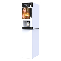 Distributeur Automatique de Boissons LE303V Levending à Monnayeur, pour Chocolat Chaud, Thé et Café Turc Instantanés