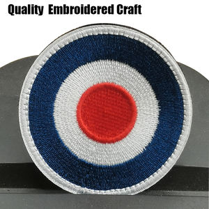 Toppa tattica ricamata toppa di tessuto reale stile tattico del Regno Unito per esterno tattico rotondo etichetta per cucire <span class=keywords><strong>Applique</strong></span> - Product Image 4